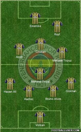 Fenerbahçe SK Formation 2014
