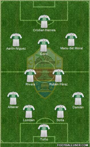 Elche C.F., S.A.D. Formation 2014