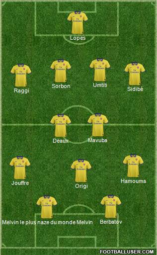 Arsenal Formation 2014