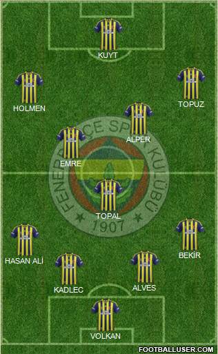 Fenerbahçe SK Formation 2014