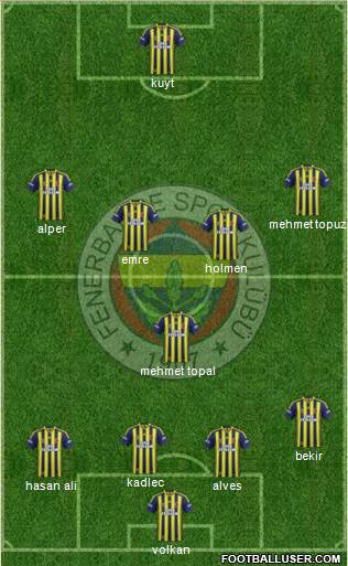 Fenerbahçe SK Formation 2014