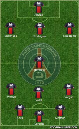 Paris Saint-Germain Formation 2014