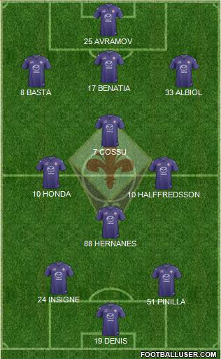 Fiorentina Formation 2014