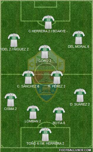 Elche C.F., S.A.D. Formation 2014