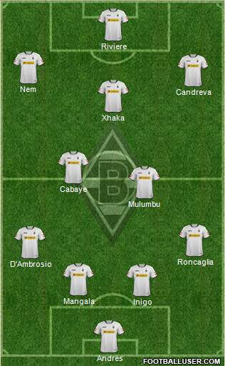 Borussia Mönchengladbach Formation 2014