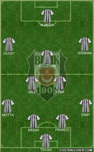 Besiktas JK Formation 2014