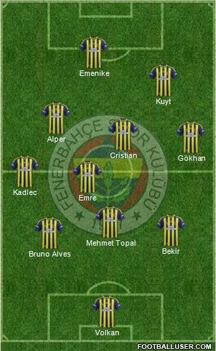 Fenerbahçe SK Formation 2014