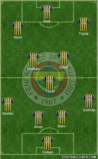 Fenerbahçe SK Formation 2014