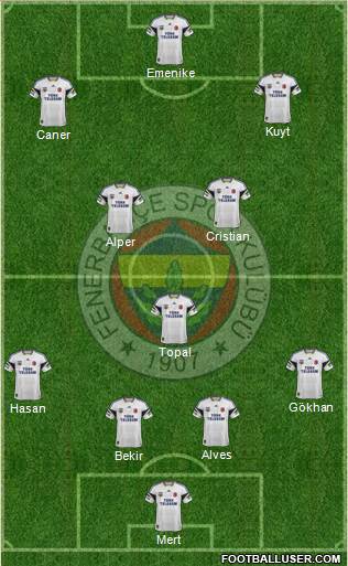 Fenerbahçe SK Formation 2014