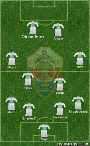 Elche C.F., S.A.D. Formation 2014
