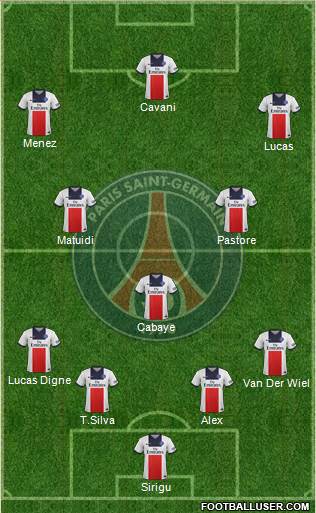 Paris Saint-Germain Formation 2014