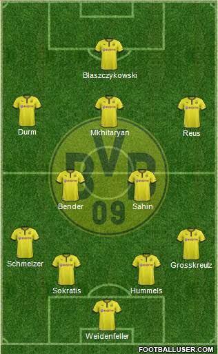 Borussia Dortmund Formation 2014