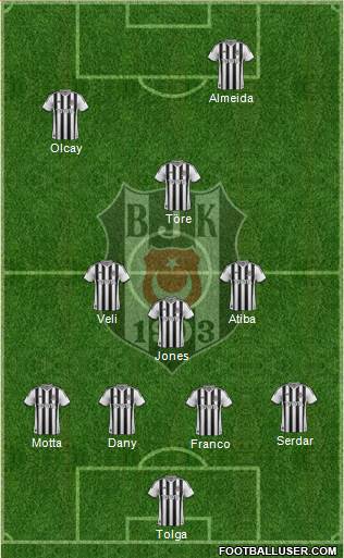 Besiktas JK Formation 2014