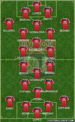 Olympique Lyonnais Formation 2014