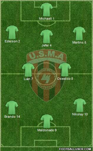 Union Sportive de la Médina d'Alger Formation 2014