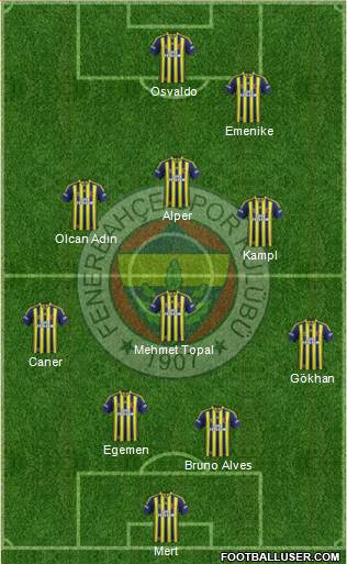 Fenerbahçe SK Formation 2014