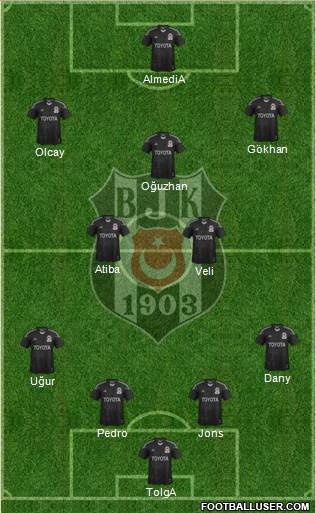 Besiktas JK Formation 2014