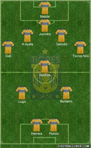 Club Universitario de Nuevo León Formation 2014