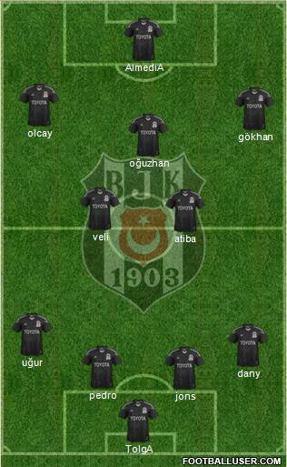 Besiktas JK Formation 2014