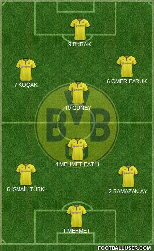 Borussia Dortmund Formation 2014