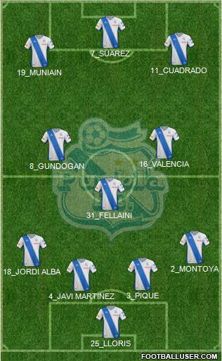 Club Puebla de la Franja Formation 2014