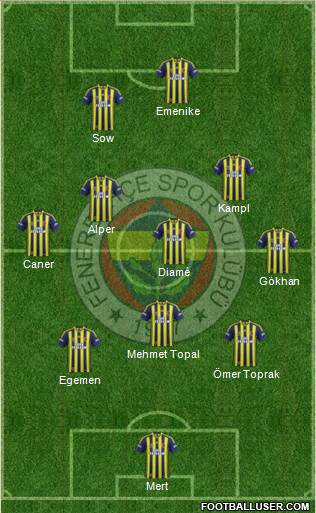 Fenerbahçe SK Formation 2014