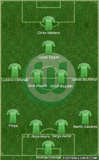 VfL Wolfsburg Formation 2014