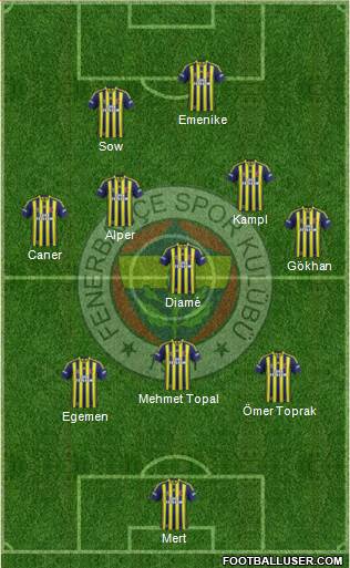 Fenerbahçe SK Formation 2014
