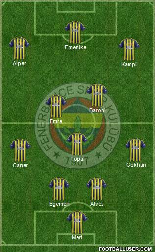 Fenerbahçe SK Formation 2014
