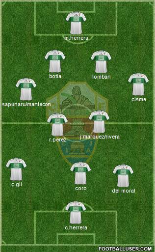 Elche C.F., S.A.D. Formation 2014