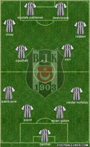 Besiktas JK Formation 2014