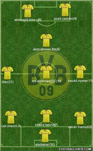 Borussia Dortmund Formation 2014