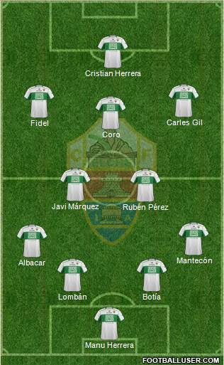 Elche C.F., S.A.D. Formation 2014