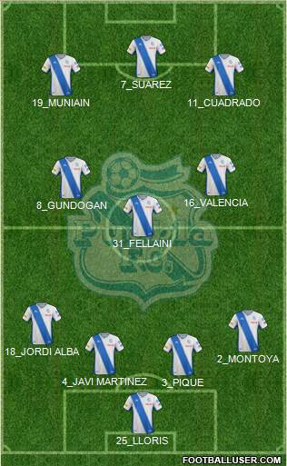 Club Puebla de la Franja Formation 2014