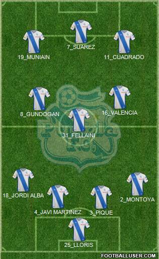 Club Puebla de la Franja football formation