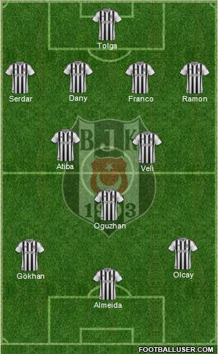 Besiktas JK Formation 2014