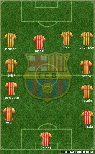 F.C. Barcelona Formation 2014