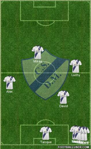 Deportivo Merlo football formation