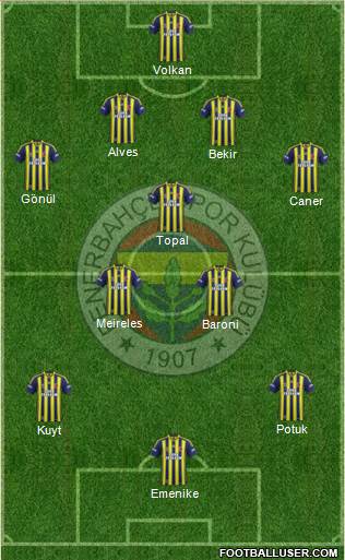 Fenerbahçe SK Formation 2014
