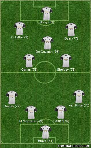 Swansea City Formation 2014
