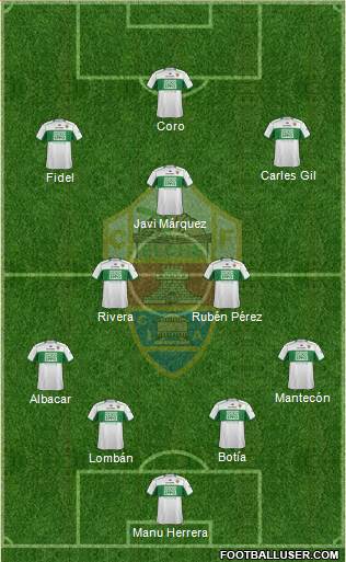 Elche C.F., S.A.D. Formation 2014