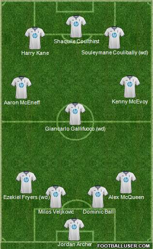 Tottenham Hotspur Formation 2014