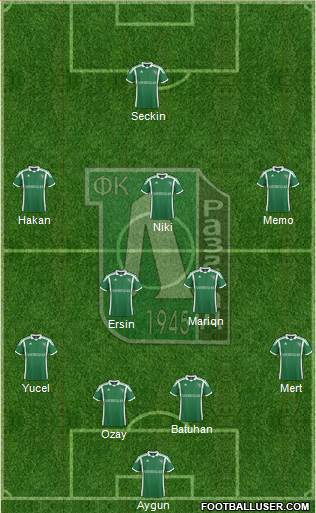 Ludogorets 1947 (Razgrad) Formation 2014