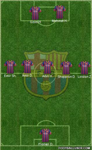 F.C. Barcelona Formation 2014