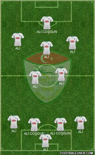 Konya Sekerspor Formation 2014