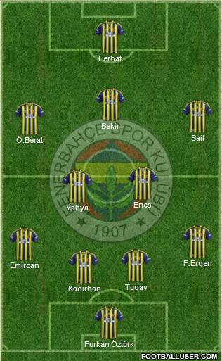 Fenerbahçe SK Formation 2014