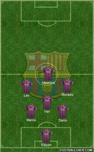 F.C. Barcelona Formation 2014