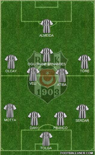 Besiktas JK Formation 2014