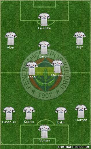 Fenerbahçe SK Formation 2014