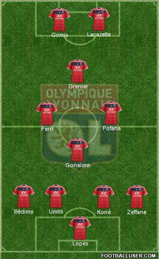 Olympique Lyonnais Formation 2014